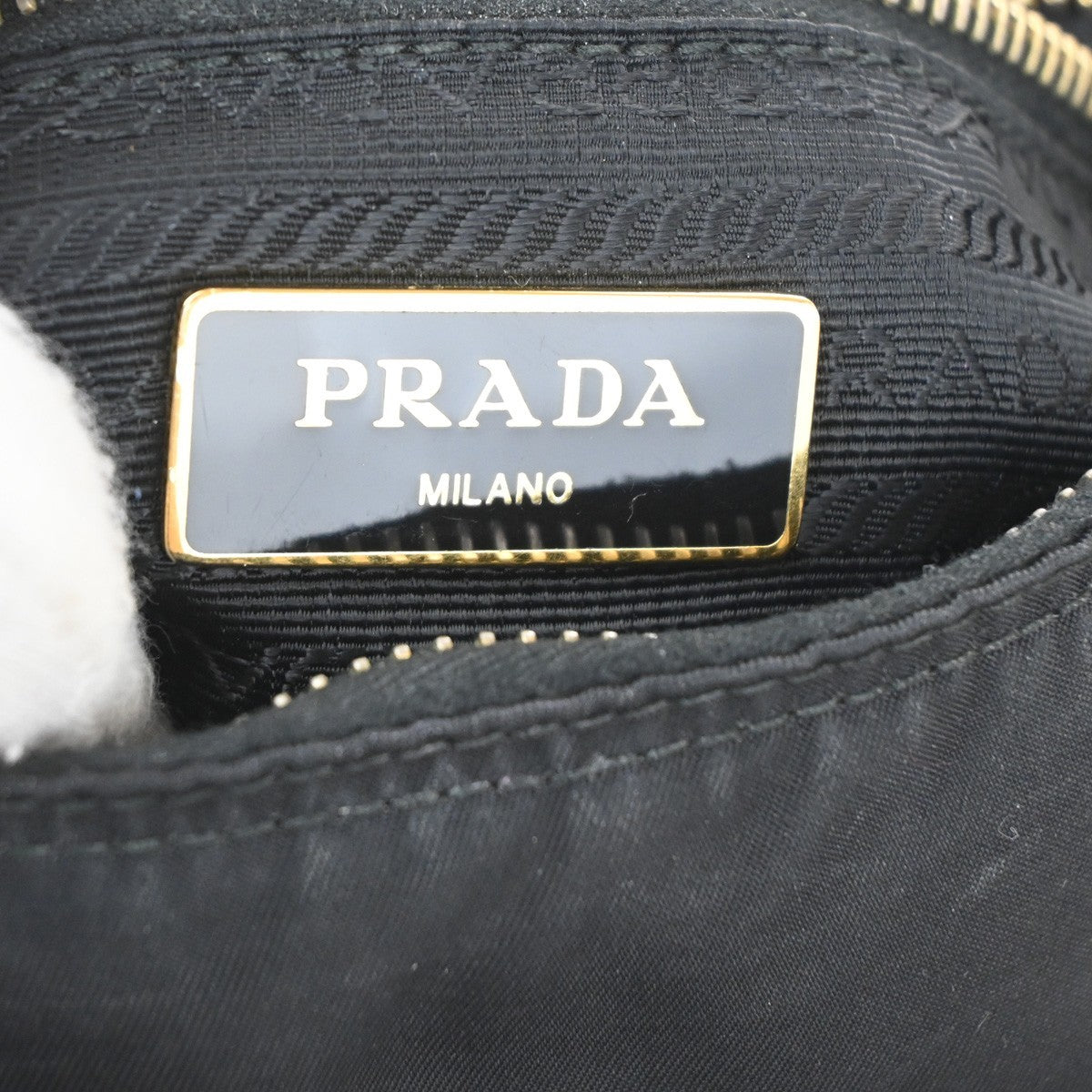 Prada Buckle Messenger Bag Tessuto
