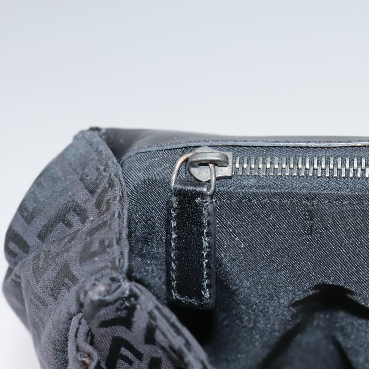 Fendi Convertible Pushlock Flap Satchel Zucca Canvas and Leather