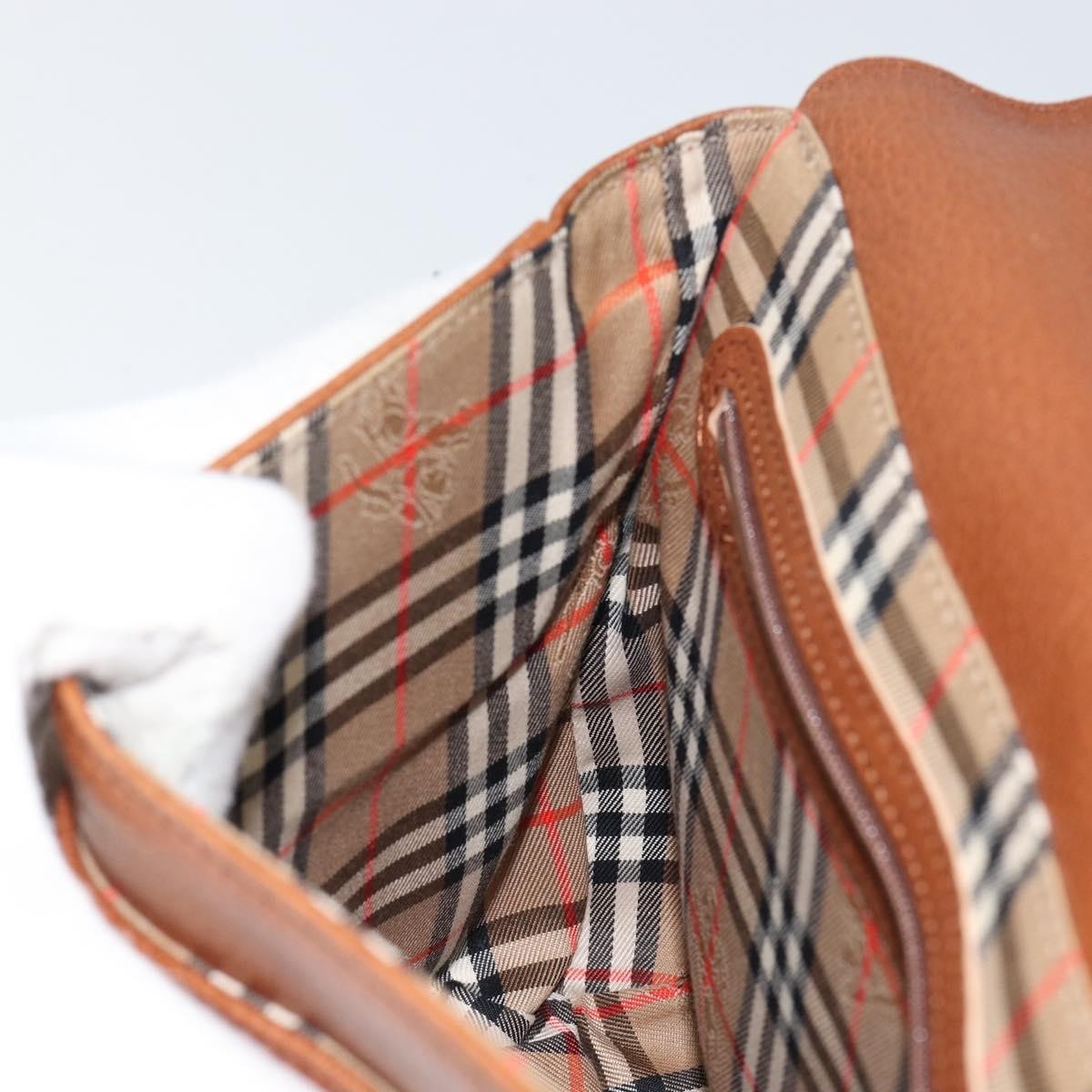 Burberry Flap Shoulder Bag Leather