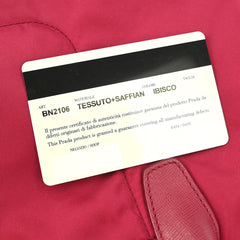 Prada Convertible Flap Tote Tessuto and Saffiano Leather