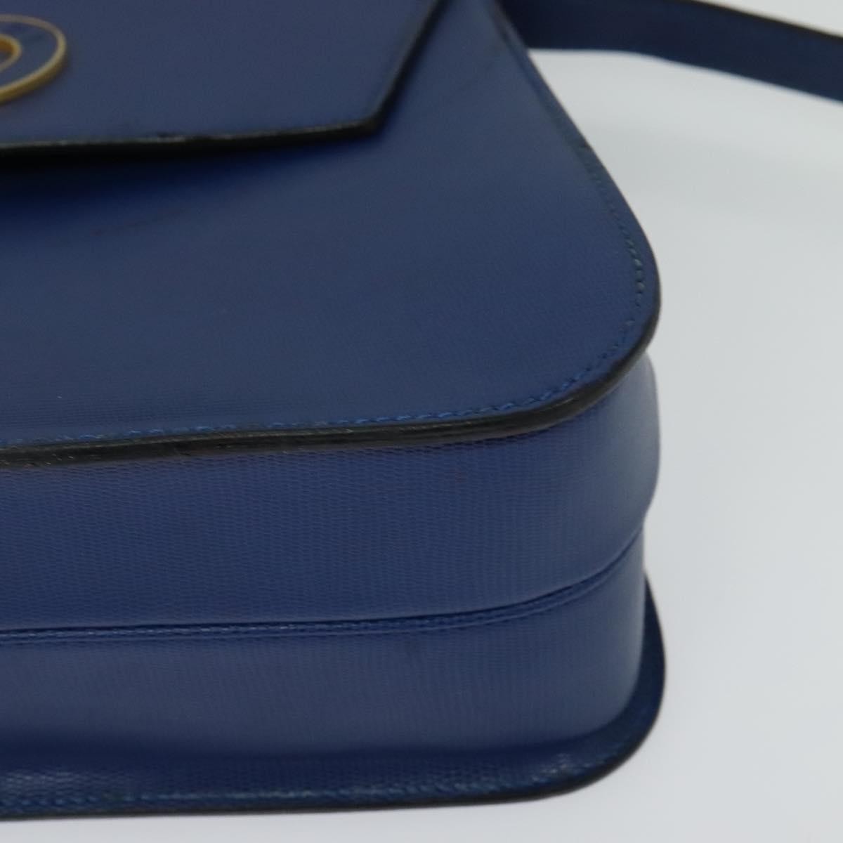 Celine Vintage Circle Logo Crossbody Bag Leather