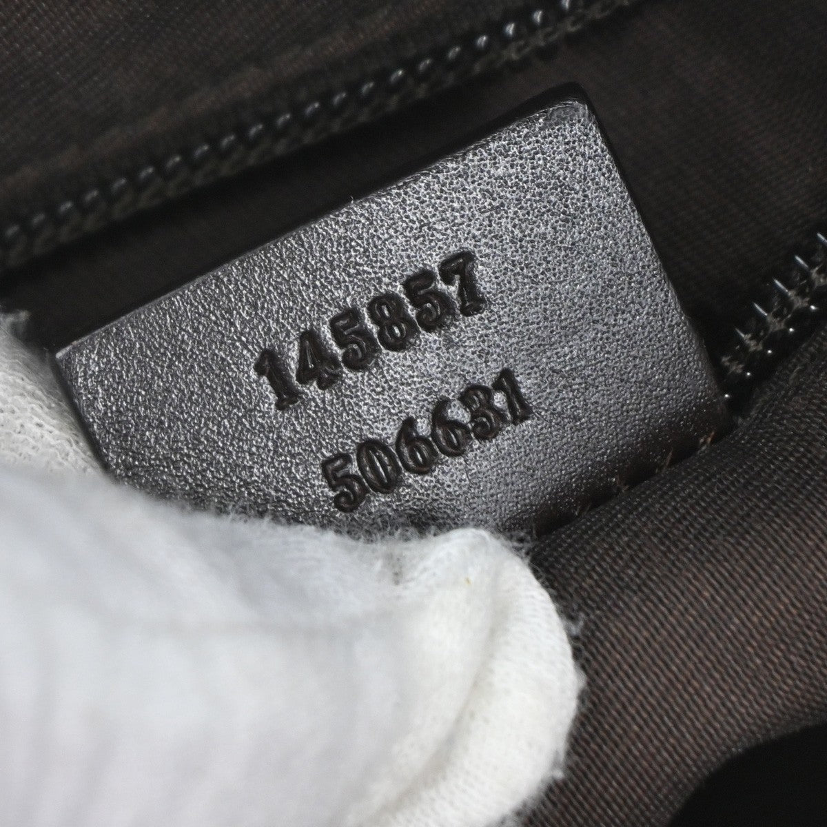 Gucci Zip Messenger Bag GG Canvas with Perforated Leather