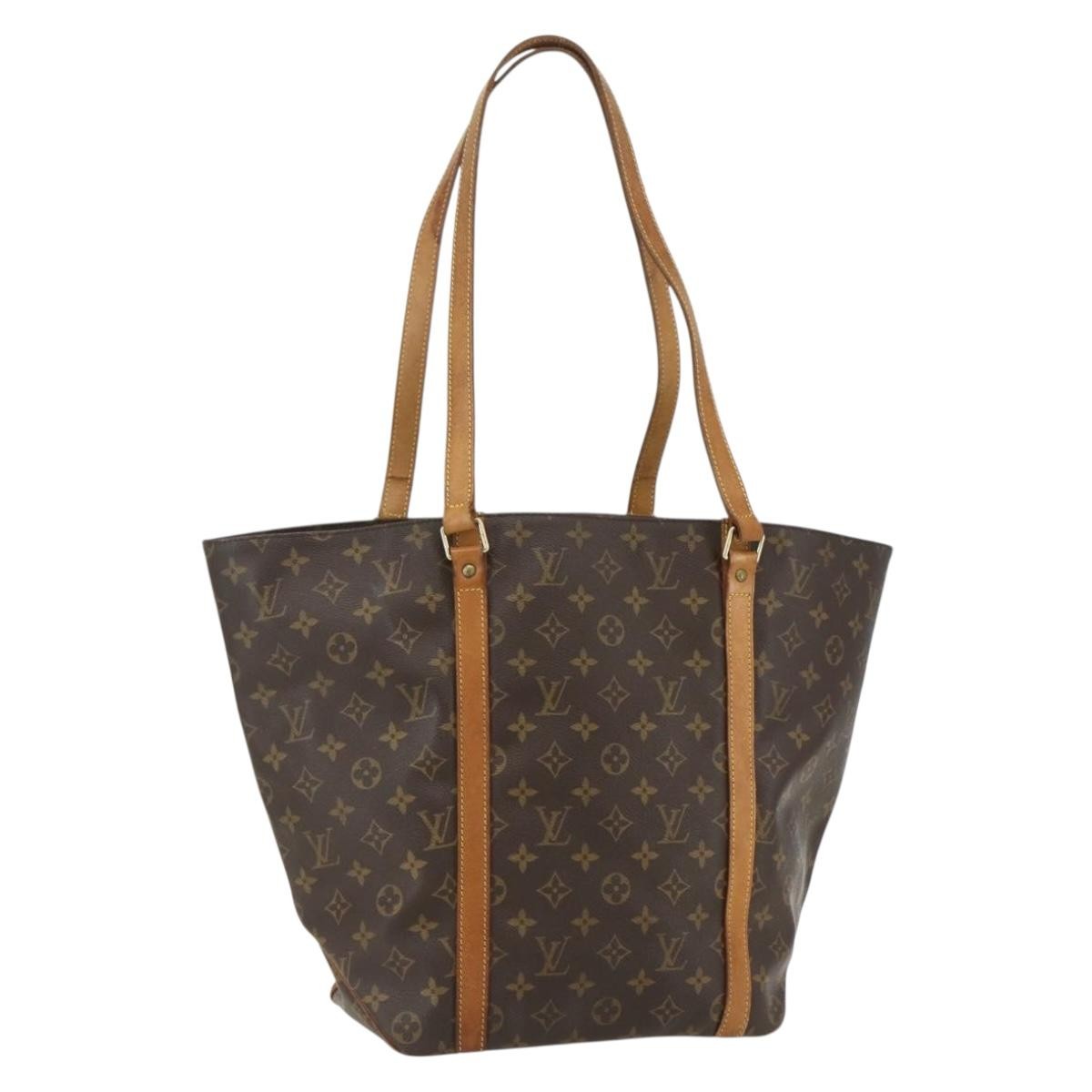 Louis Vuitton Shopping Sac Handbag Monogram Canvas