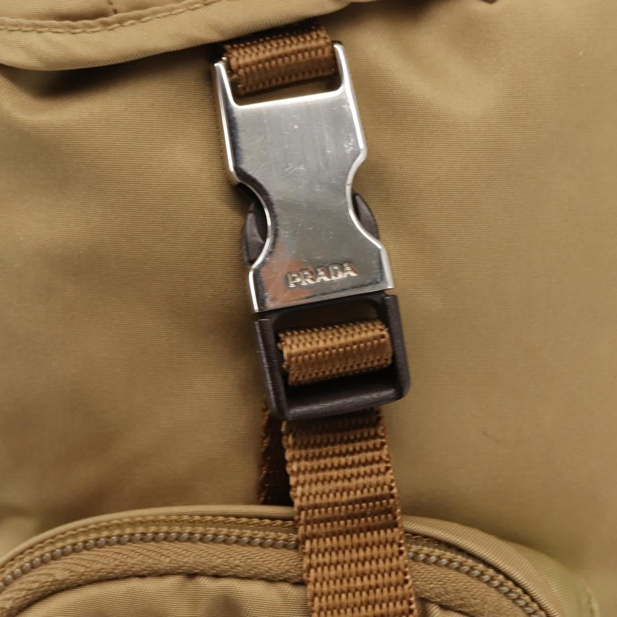 Prada Double Pocket Buckle Backpack Tessuto