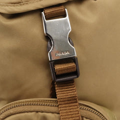 Prada Double Pocket Buckle Backpack Tessuto