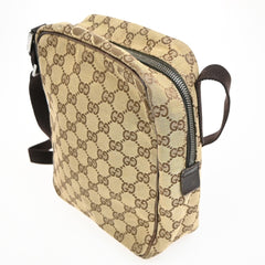 Gucci Vintage Front Pocket Flat Messenger GG Canvas