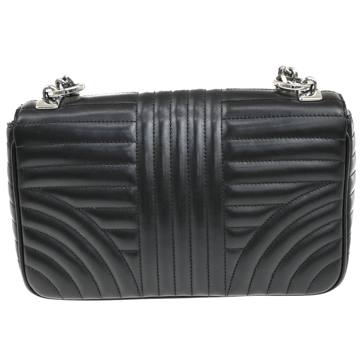 Prada Chain Flap Shoulder Bag Diagramme Quilted Leather