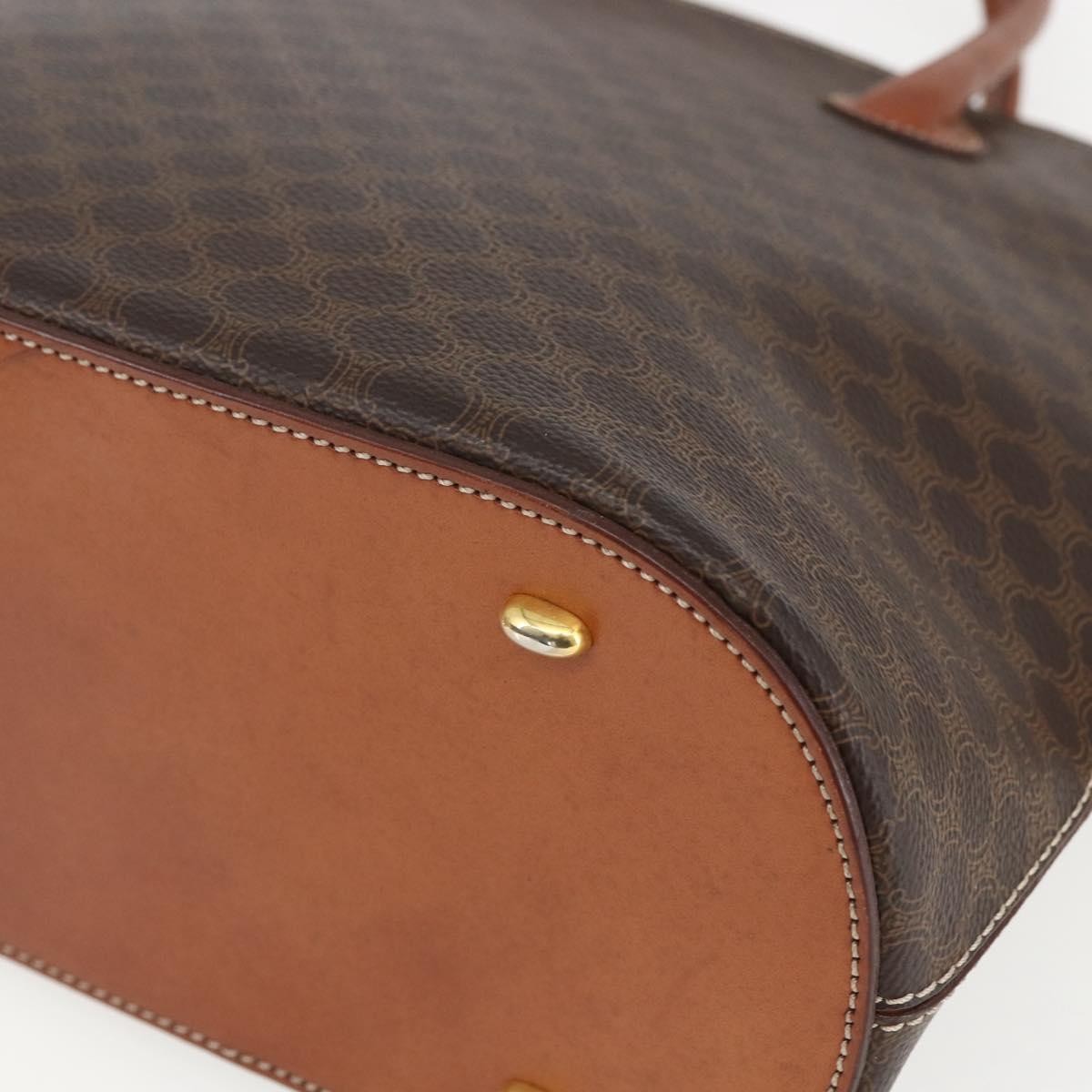 Celine Vintage Macadam Handbag Canvas and Leather