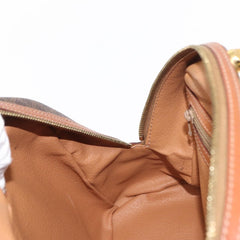 Celine Vintage Macadam Handbag Canvas and Leather