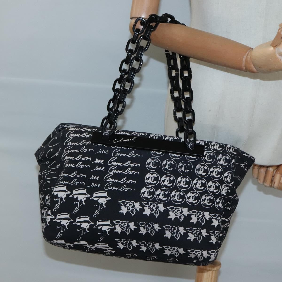Chanel Resin Tote Printed Canvas