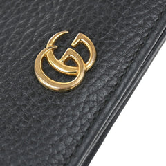 Gucci GG Marmont Flap Card Case Leather