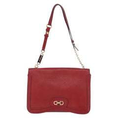 Salvatore Ferragamo Gancini Shoulder Bag Leather