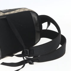 Gucci Zip Pocket Backpack Embellished GG Coated Canvas