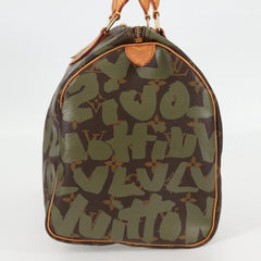 Louis Vuitton Speedy Handbag Limited Edition Monogram Graffiti