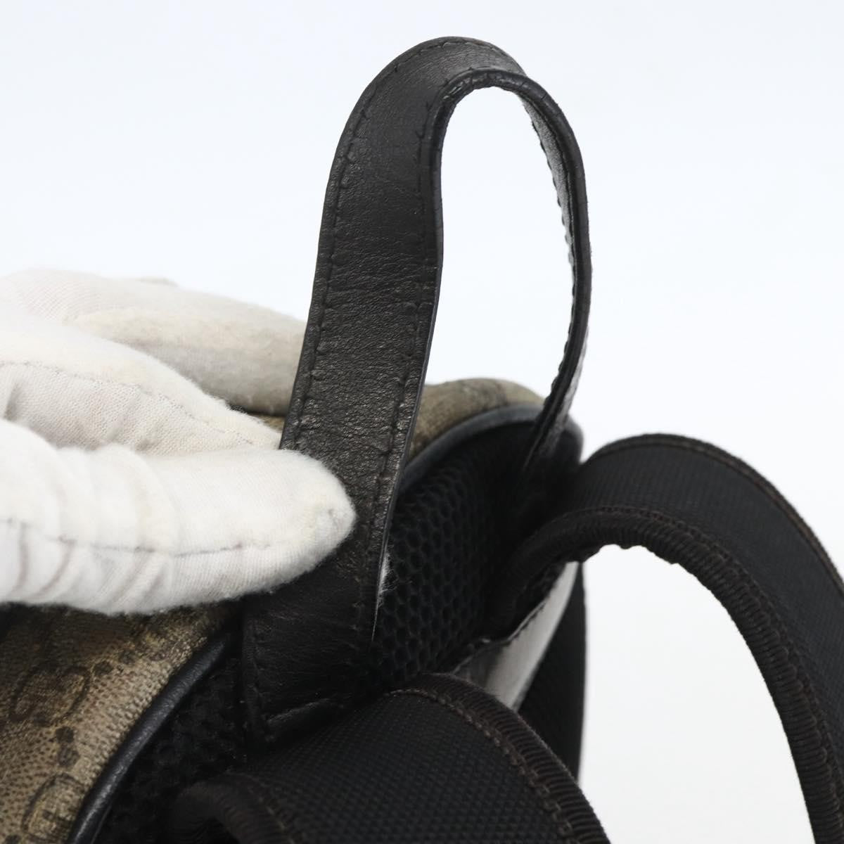 Gucci Zip Pocket Backpack Embellished GG Coated Canvas