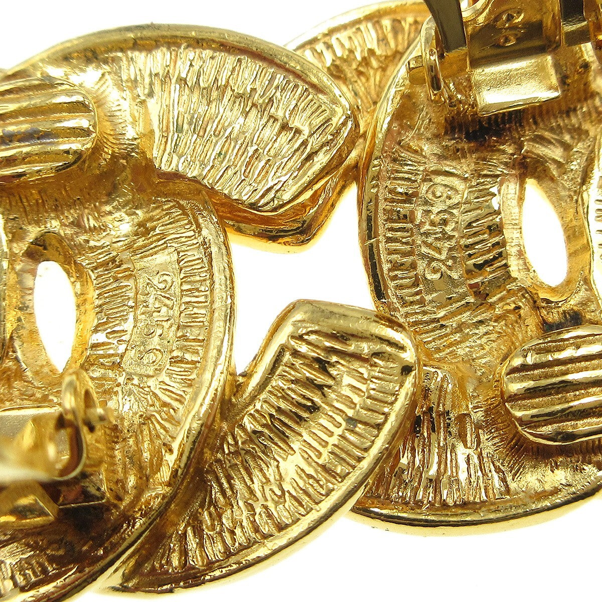 Chanel CC Clip-On Earrings Metal