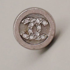 Chanel Vintage Round CC Clip-On Earrings Metal