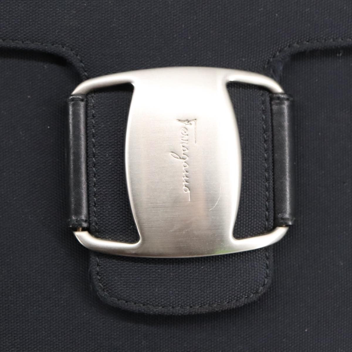 Salvatore Ferragamo Vala Shoulder Bag Canvas