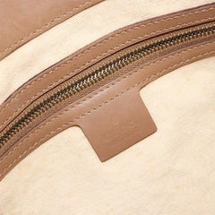 Gucci Bamboo Front Pocket Tote Canvas