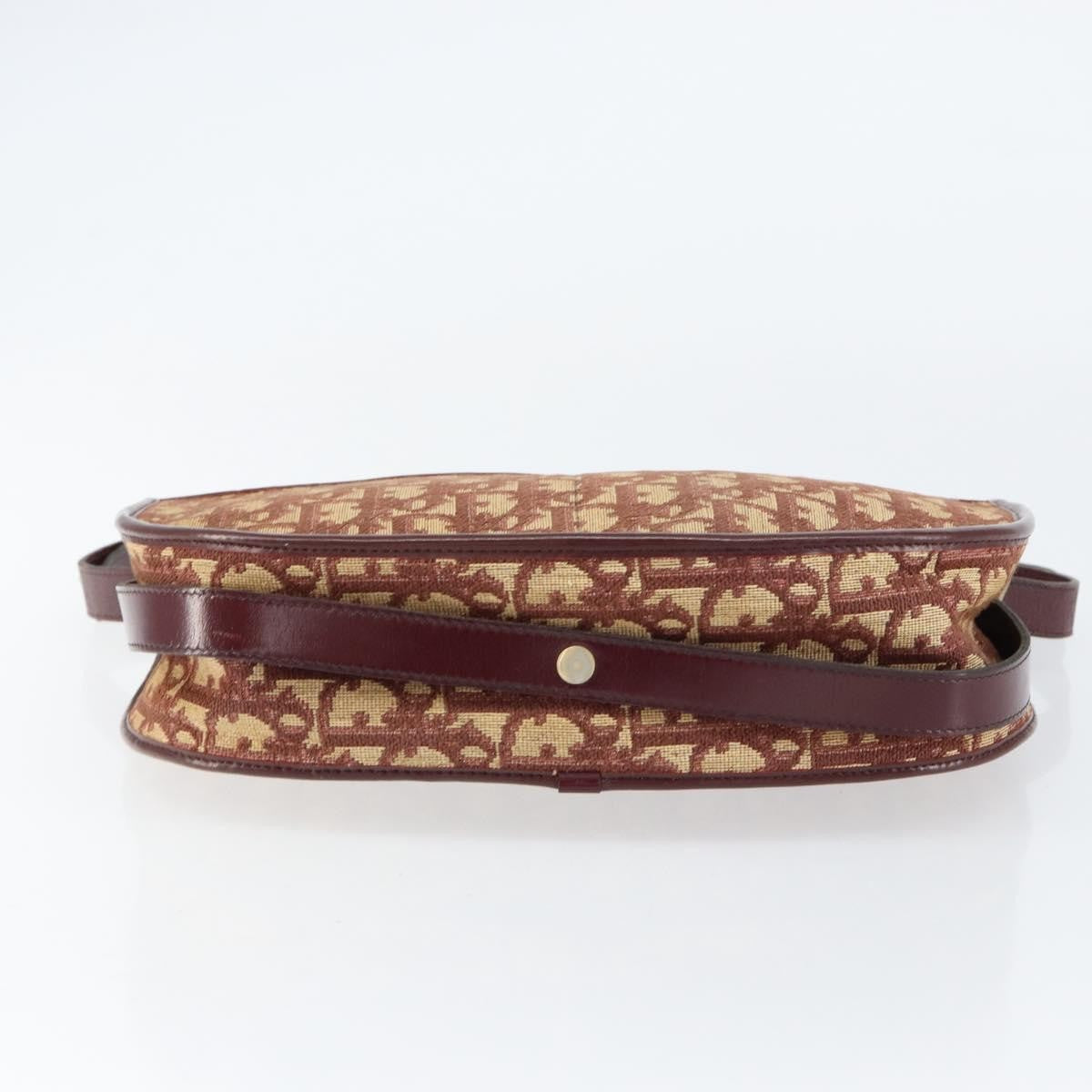 Christian Dior Vintage Trotter Shoulder Bag Canvas