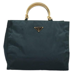Prada Metal Handles Tote Tessuto