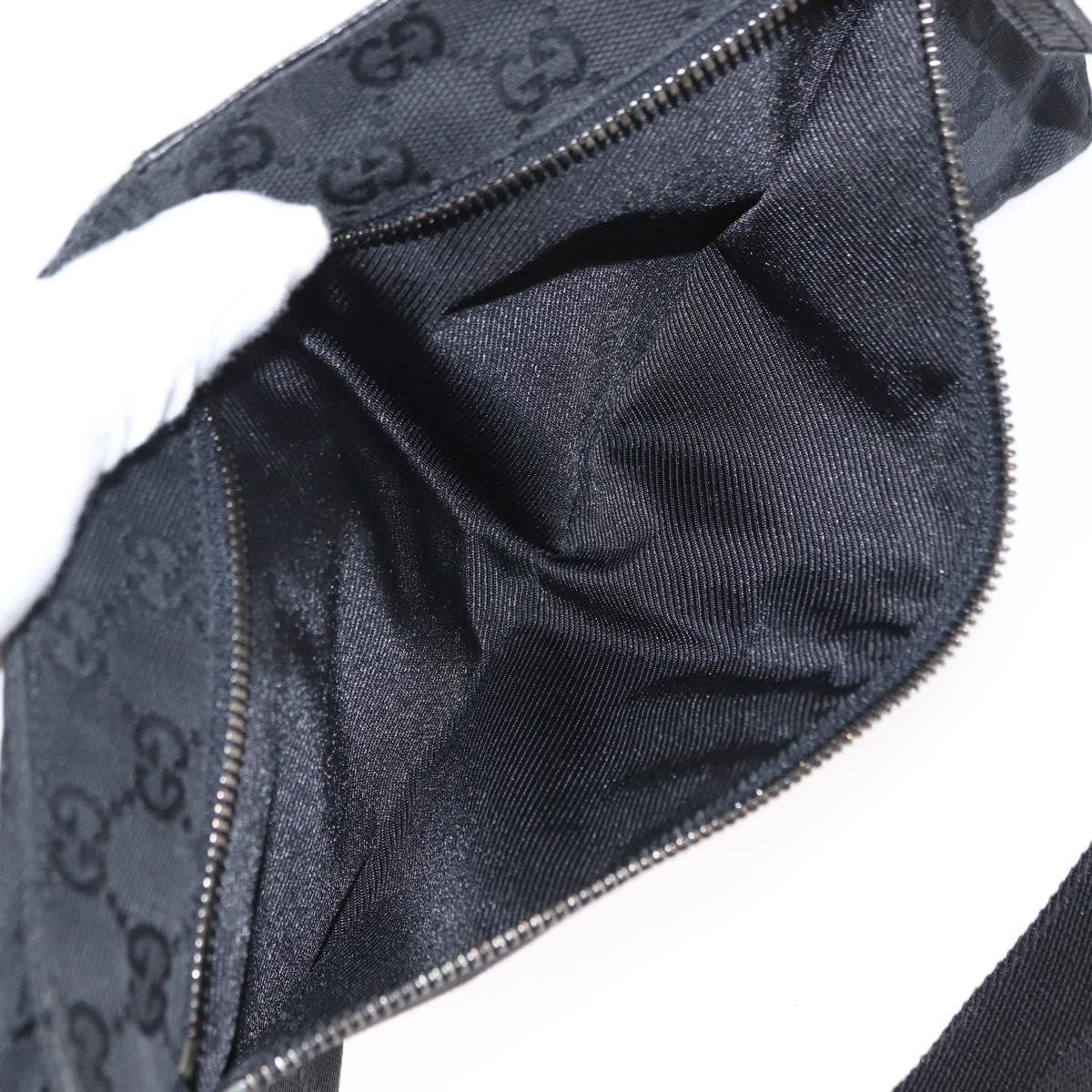 Gucci Vintage Double Belt Bag GG Canvas with Leather