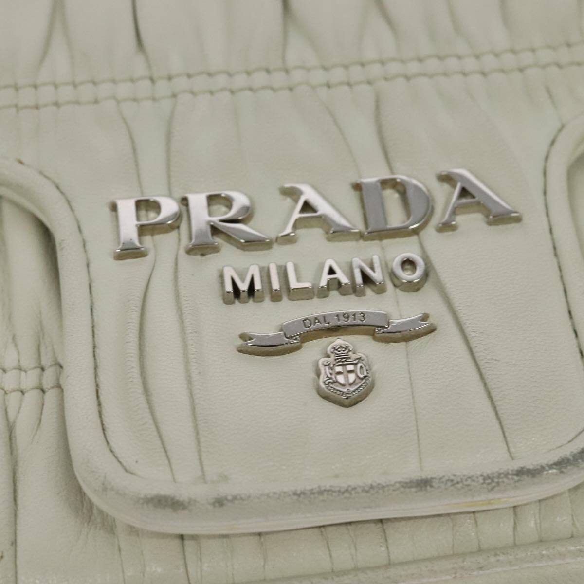 Prada Chain Flap Shoulder Bag Nappa Gaufre