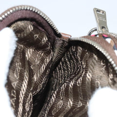 Prada Baguette Shoulder Bag Quilted Tessuto with Leather