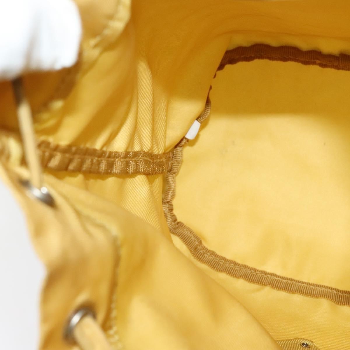 Prada Drawstring Wristlet Bucket Bag Tessuto