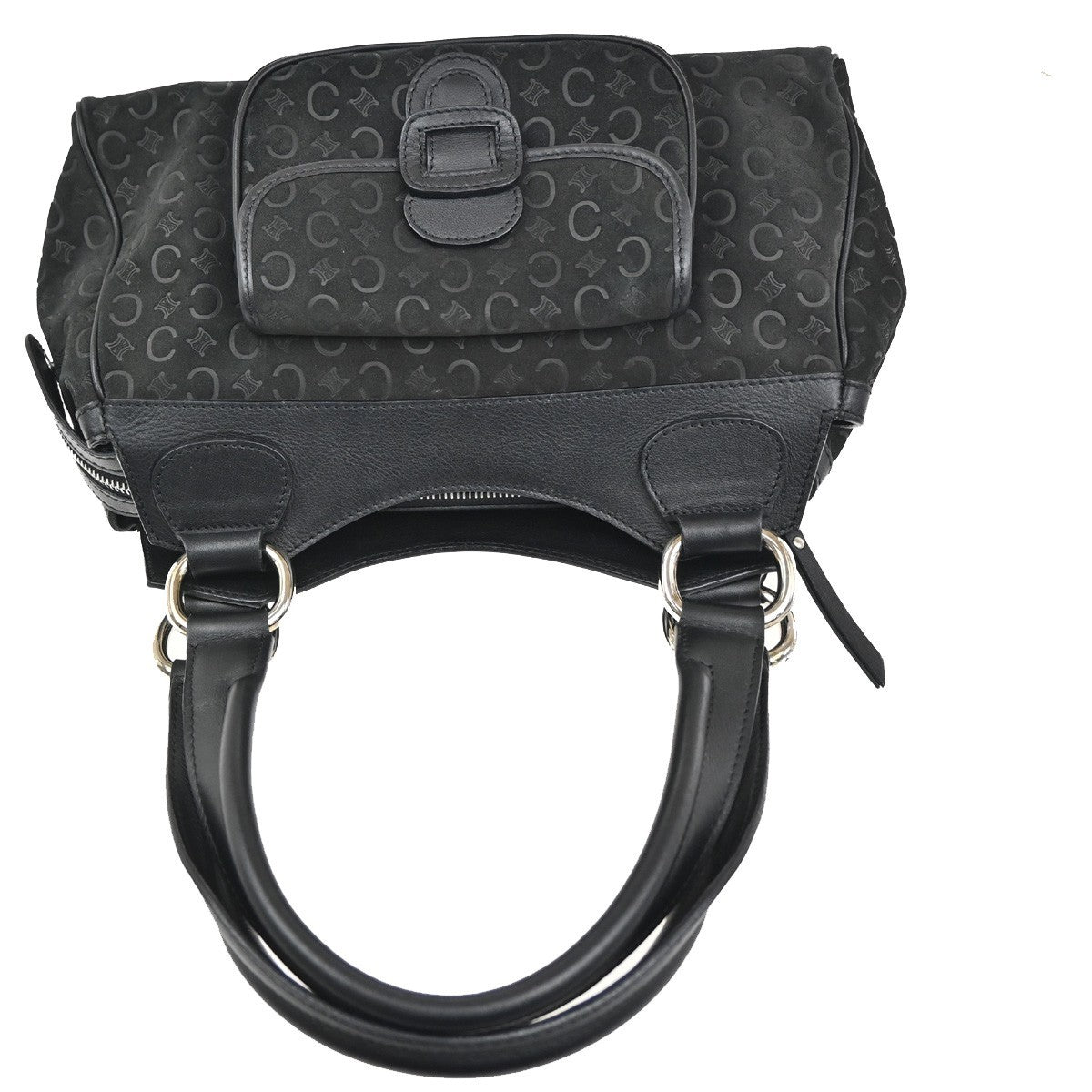 Celine C Macadam Handbag Suede