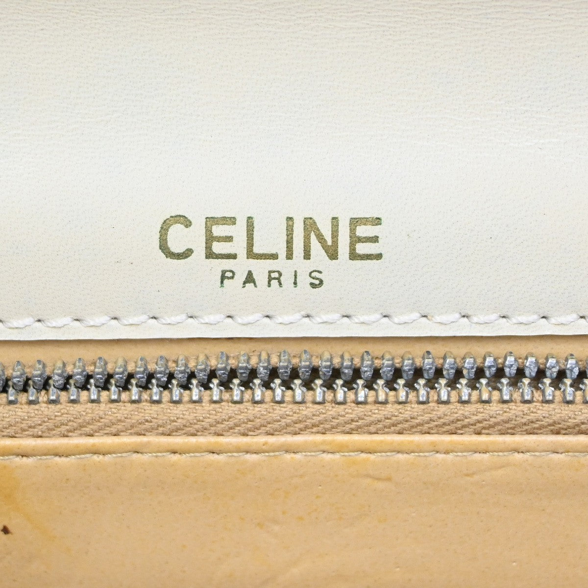 Celine Vintage Triomphe Flap Bag Leather