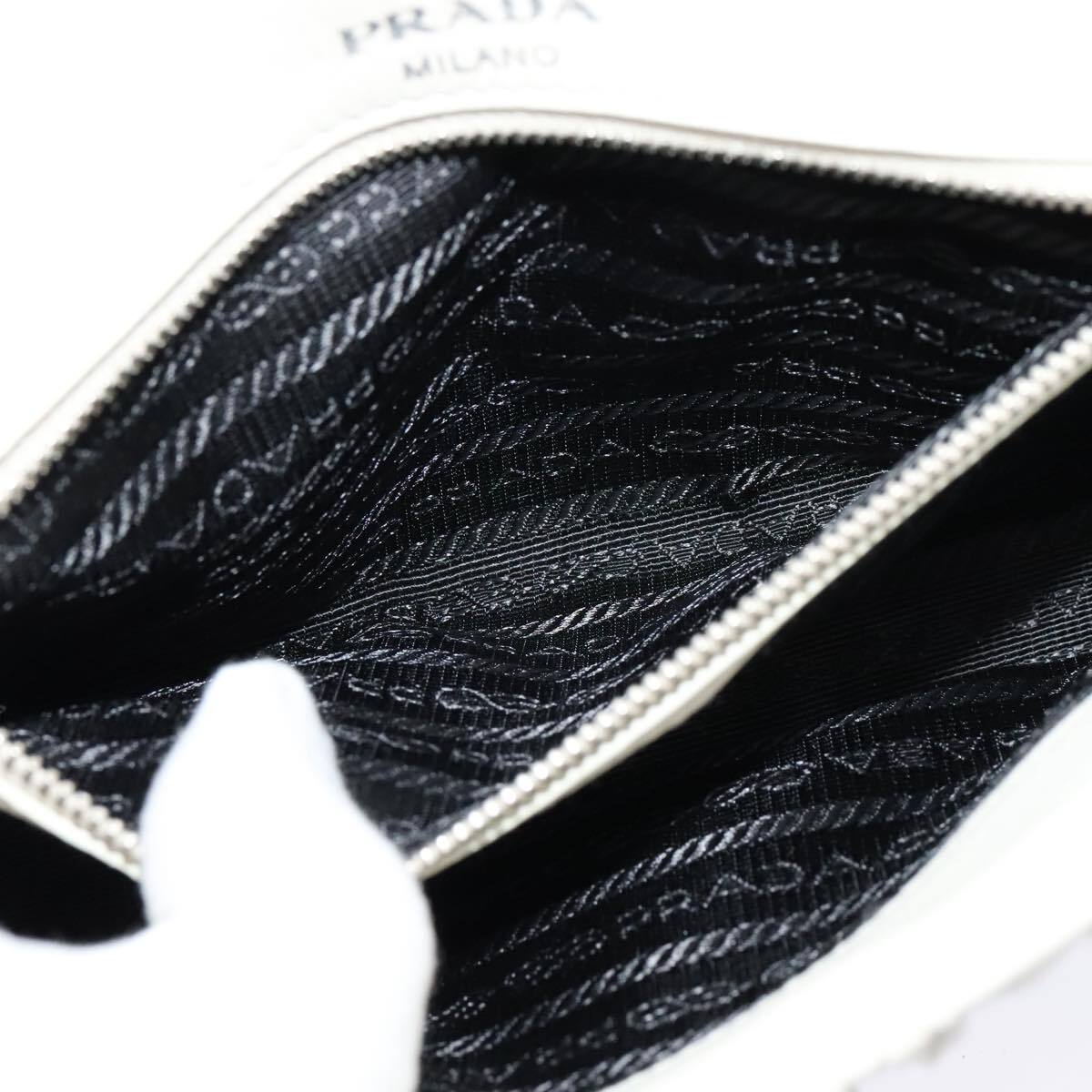 Prada Chain Flap Shoulder Bag Nappa Gaufre