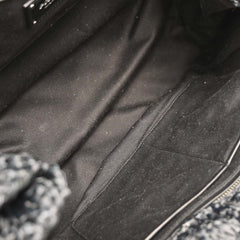 Prada Canapa Convertible Tote Raffia Crochet