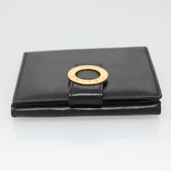 Celine Circle Logo Compact Wallet Leather