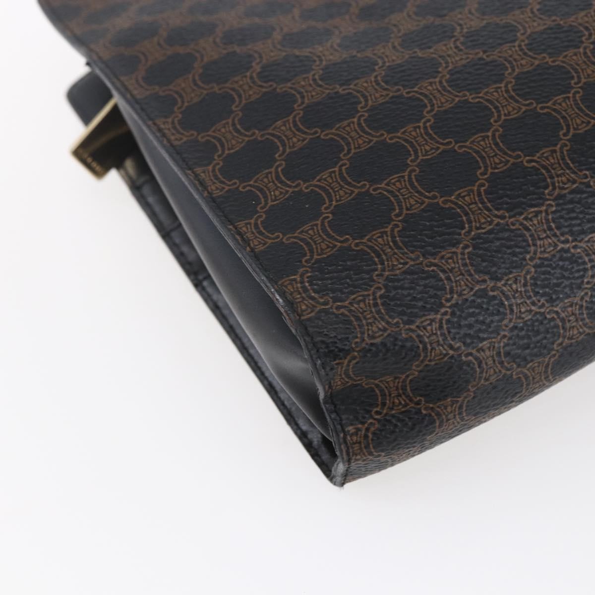 Celine Vintage Macadam Shoulder Bag Canvas