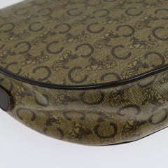 Celine C Sulky Shoulder bag Canvas and Leather