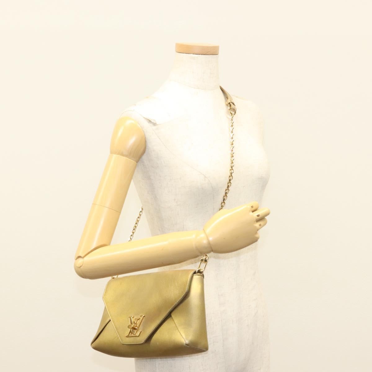 Louis Vuitton Love Note Chain Clutch Leather