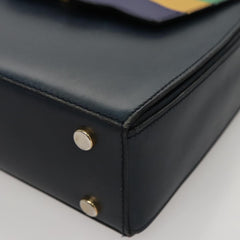 Celine Circle Logo Handbag Leather