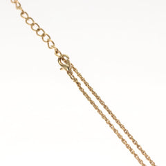 Christian Dior CD Round Pendant Necklace Metal and Crystals