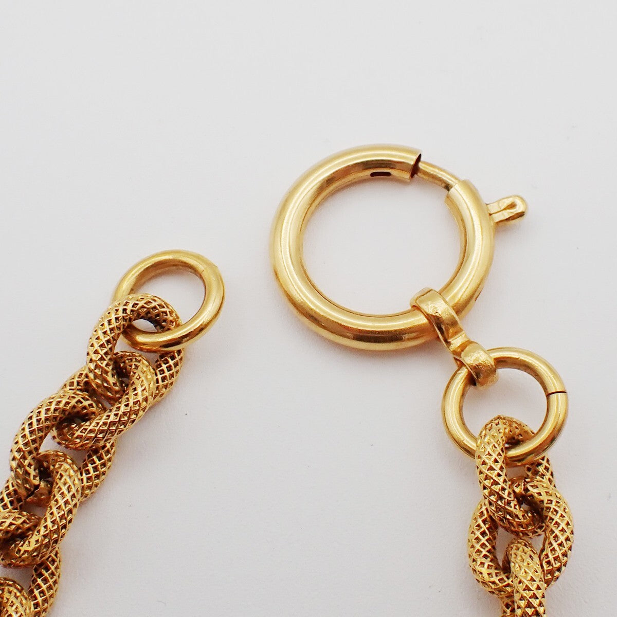 Chanel Vintage CC Pendent Necklace Plated Metal