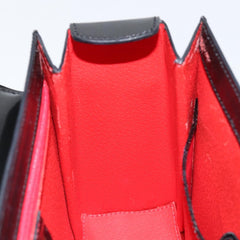 Celine Vintage Convertible Turnlock Top Handle Bag Leather