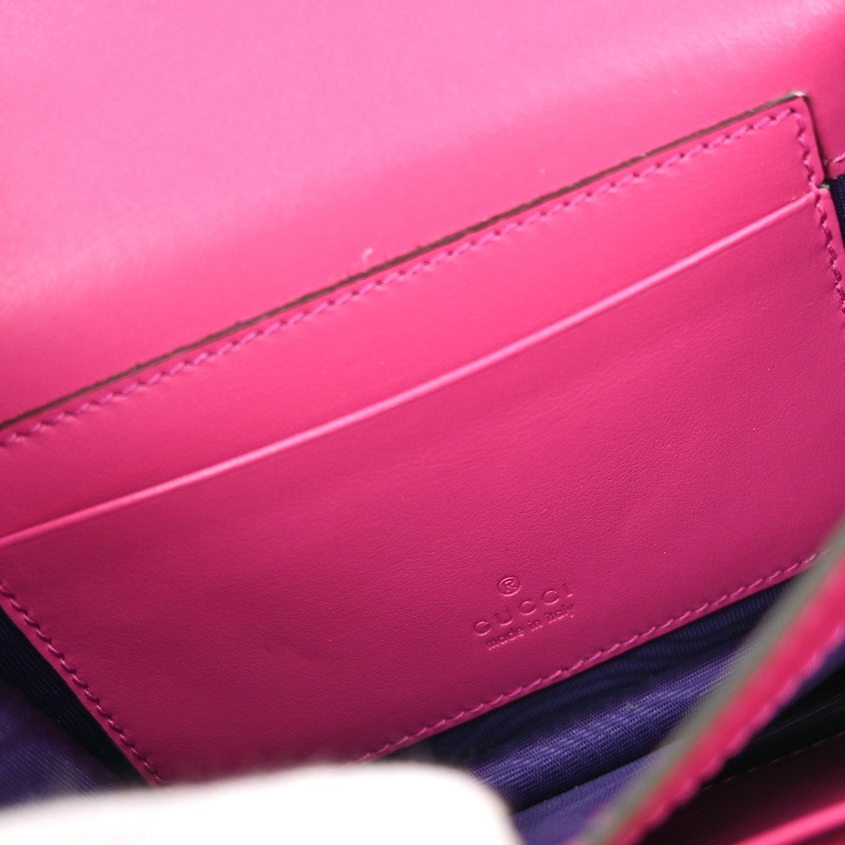 Gucci Petite GG Marmont Chain Wallet GG Matelasse Leather