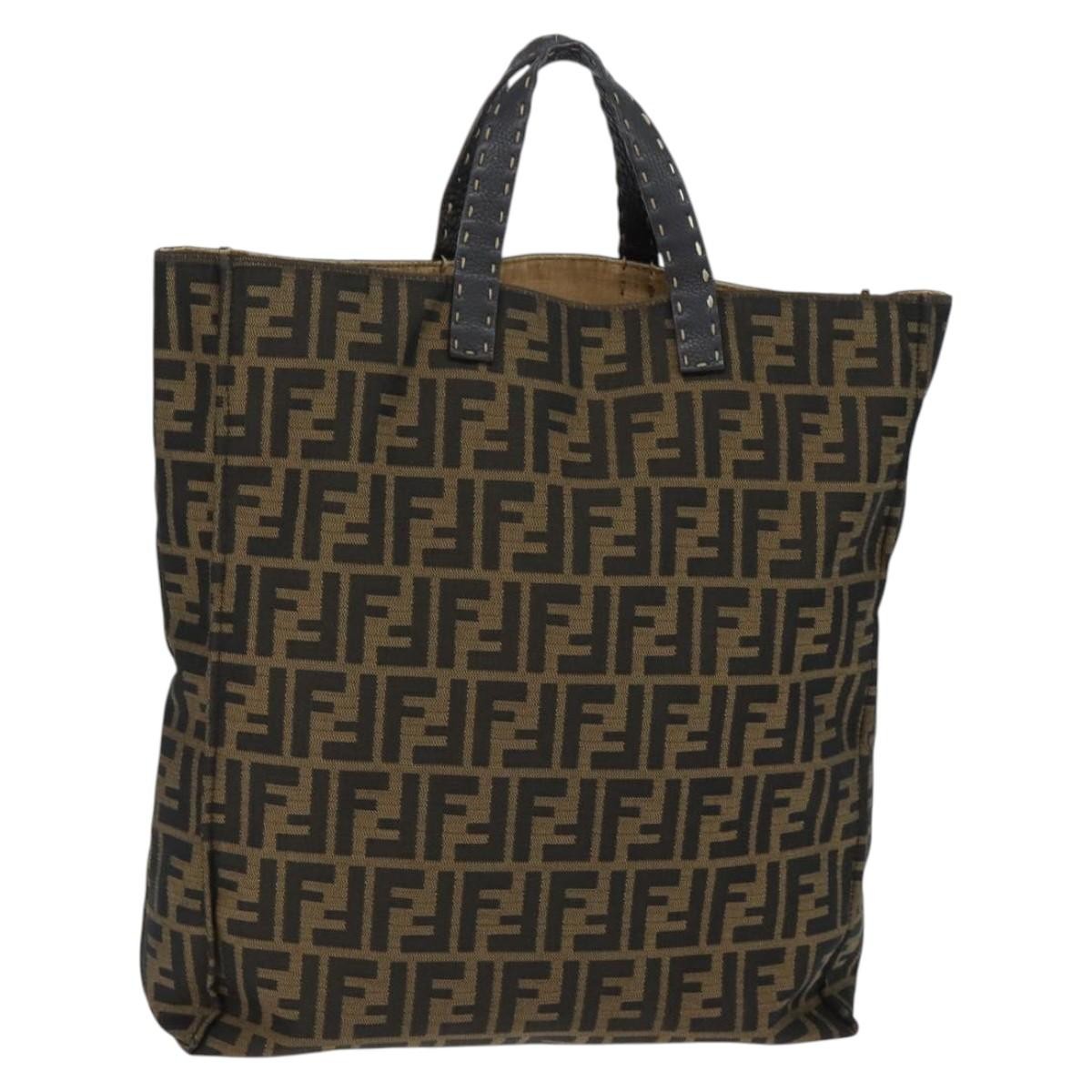 Fendi Open Shopping Tote Zucca Canvas