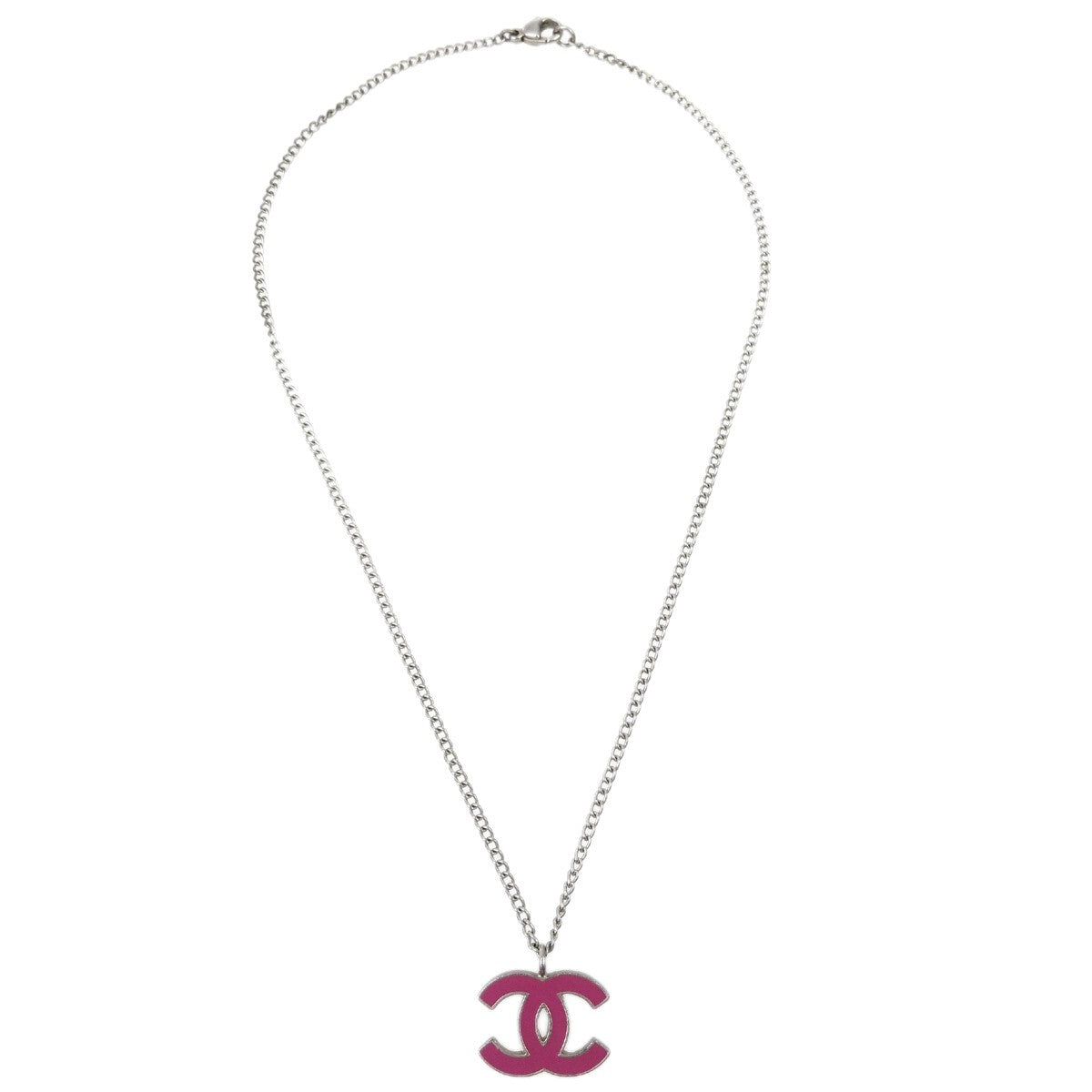 Chanel CC Pendant Necklace Metal