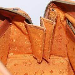 MCM Visetos Handbag Canvas and Leather