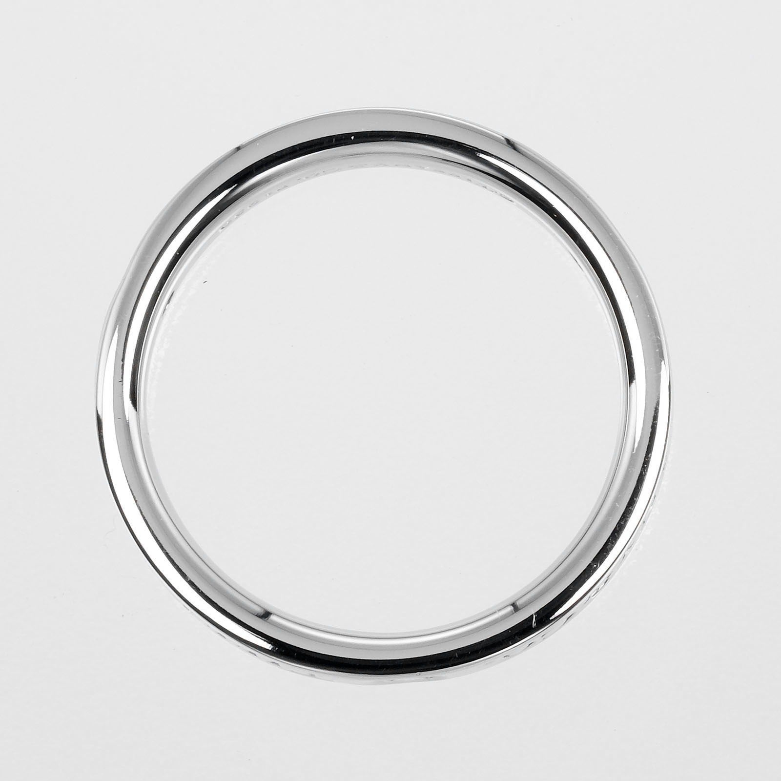Tiffany & Co. Flat Ring Platinum / 3P Diamond