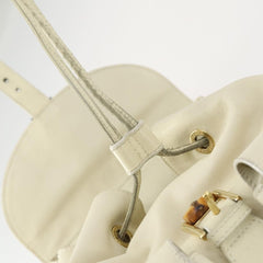 Gucci Vintage Bamboo Backpack Leather