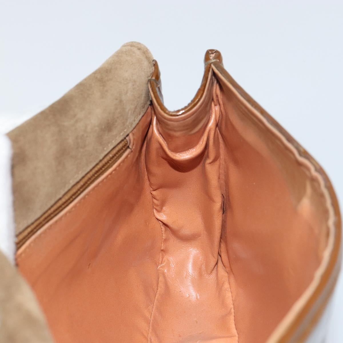 Bally Vintage Chain Shoulder Bag Quilted Patent leather