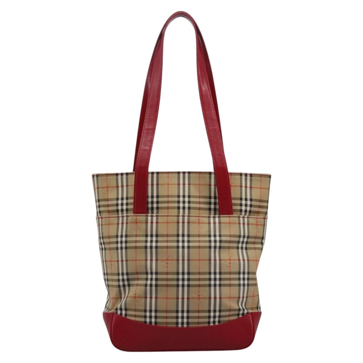 Burberry Nova Check Tote canvas check pattern