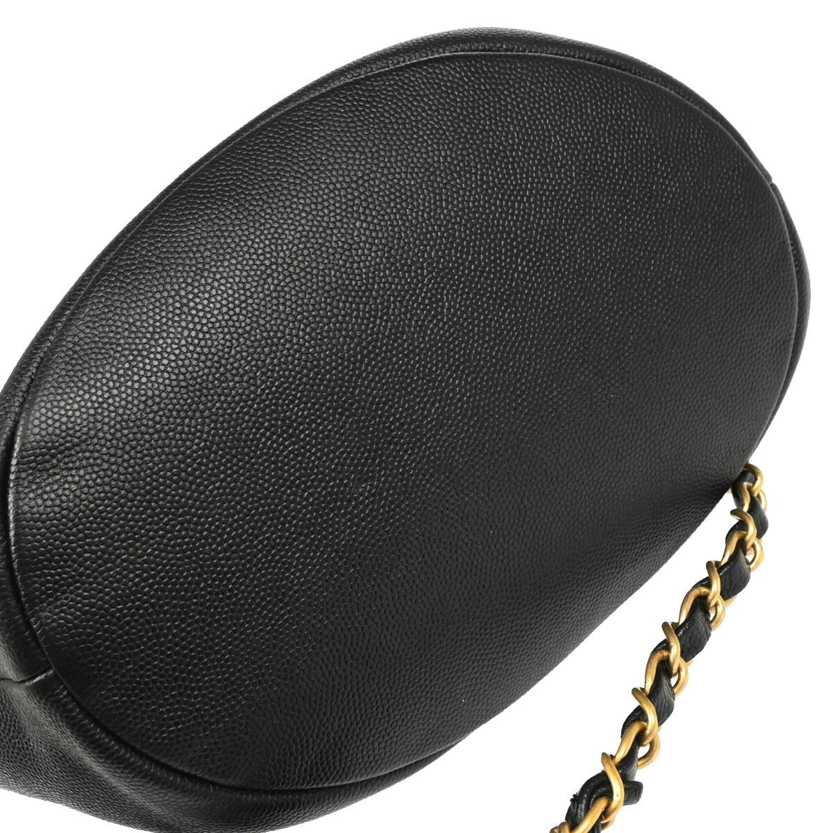 Chanel Deauville Drawstring Bucket Bag Studded Caviar